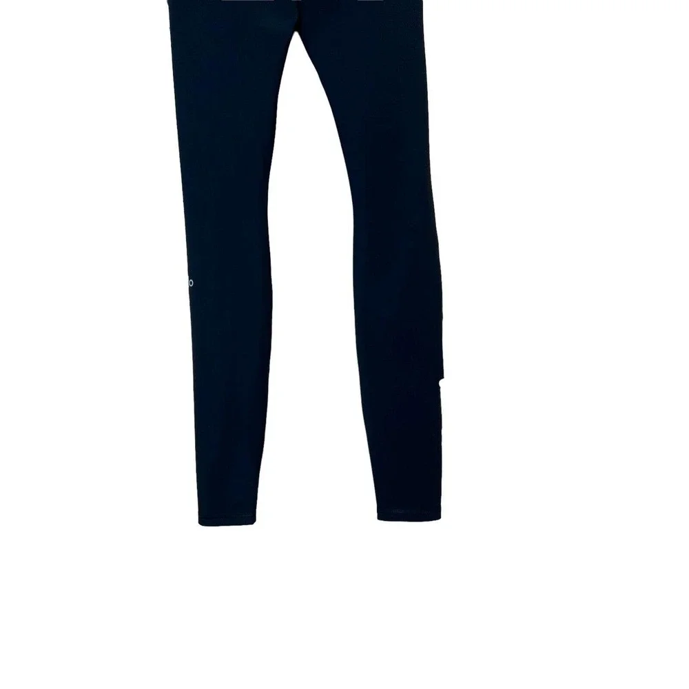 NEW Alo Yoga Black Warrior Legging S High Waist Extreme Ripped Slash Womens